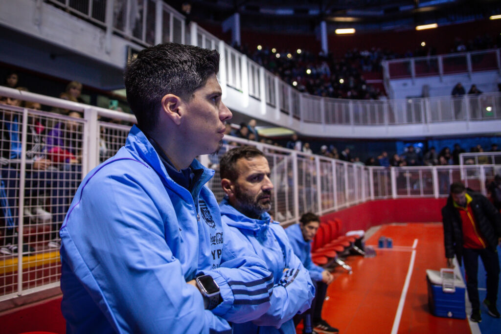 Matías Lucuix, el DT del seleccionado argentino.